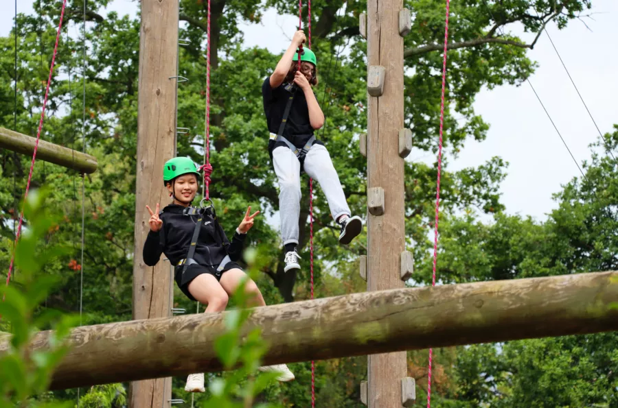 Concord College enrichment high ropes induction