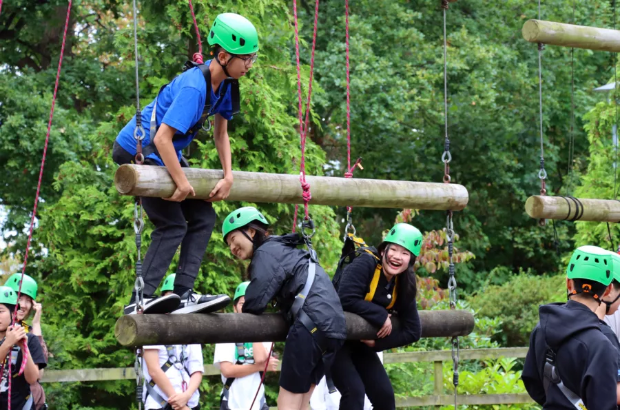Concord College enrichment high ropes induction